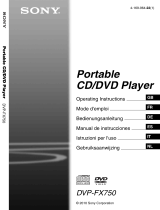Sony DVP-FX750 Manuale utente