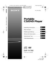 Sony DVP-FX780B Manuale del proprietario
