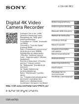 Sony FDR-AX700 Manuale utente