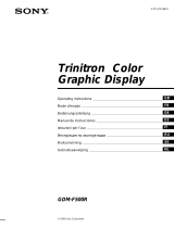 Sony Multiscan GDM-F500R Manuale utente