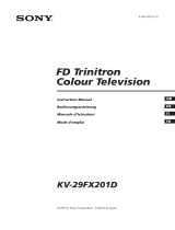 Sony KV-29FX201D Manuale utente