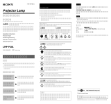 Sony LMP-P201 Manuale utente