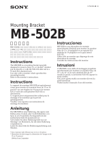 Sony MB-502B Manuale utente