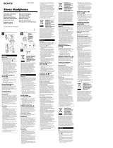 Sony MDR-NX3 Manuale utente