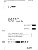 Sony MEX-BT3700U Manuale utente