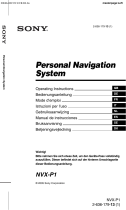 Sony NVX P1 Manuale utente
