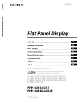 Sony PFM-42B1E/42B2E Manuale utente