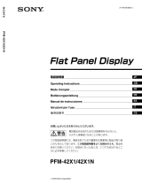 Sony PFM-42X1 Istruzioni per l'uso