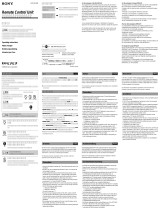 Sony RM-VJ1 Manuale utente