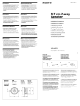 Sony XS-A823 Manuale utente