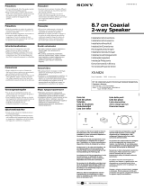 Sony XS-A824 Manuale utente