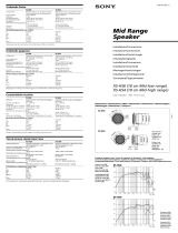 Sony XS-HS6 Manuale utente