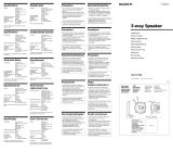 Sony XS-V1330 Manuale utente
