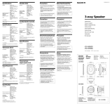 Sony XS-V1650G Manuale utente