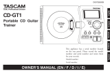 Tascam CD-GT1 Manuale del proprietario