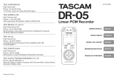 Tascam DR-05 Manuale utente