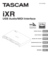 Tascam iXR Manuale utente