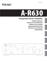 TEAC AR630 MKII Manuale del proprietario