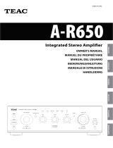 TEAC A-R650 Manuale del proprietario