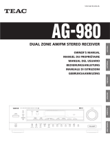 TEAC AG-980 Manuale del proprietario