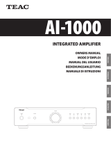 TEAC AI-1000 Manuale utente