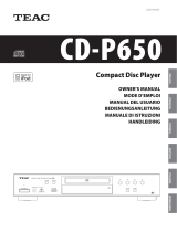 TEAC CD-P650 Manuale del proprietario