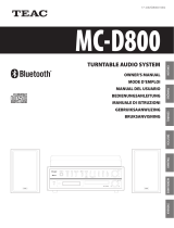 TEAC MC-D800 Manuale del proprietario