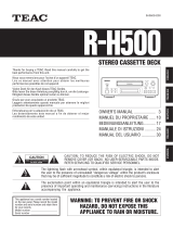 TEAC R-H500 Manuale del proprietario