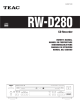 TEAC RW-D280 Manuale del proprietario