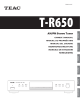 TEAC T-R650 Manuale del proprietario