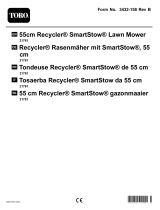 Toro 55cm Recycler SmartStow Lawn Mower Manuale utente