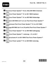 Toro Flex-Force Power System 41cm (16in) 60V MAX Chainsaw Manuale utente