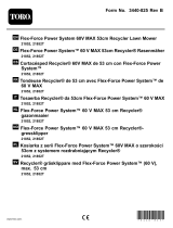 Toro Flex-Force Power System 60V MAX 52cm Recycler Lawn Mower Manuale utente