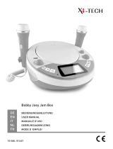 X4-TECH Bobby Joey Jambox Kinder CD-Player blau Manuale utente