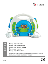 X4-TECH Bobby Joey Lese Eule Kinder CD-Player Manuale utente