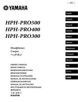 Yamaha HPH-PRO400 Manuale utente