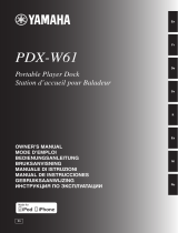 Yamaha PDX-W61 Manuale del proprietario