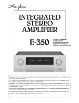 Accuphase E-350 Manuale utente