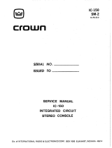 Crown IC-150 Manuale utente