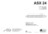dBTechnologies ASX 24 Manuale del proprietario