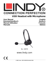 Lindy USB Type A Wired Headset Manuale utente