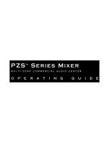 Peavey PZS Mixer 5 Channel 4 Zone Mixing System Manuale del proprietario