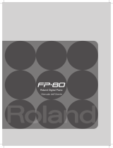 Roland FP-80 Manuale utente