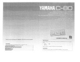 Yamaha C-80 Manuale del proprietario