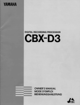 Yamaha CBX-D3 Manuale del proprietario