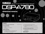 Yamaha DSP -A780 Manuale utente