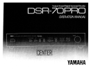 Yamaha DSR-70PRO Manuale del proprietario