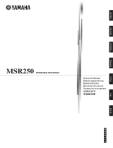 Yamaha MSR250 Manuale utente