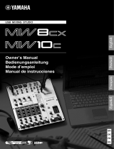 Yamaha MW8cx Manuale del proprietario