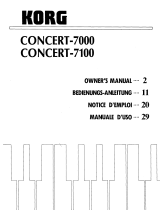 Korg C-7100 Manuale del proprietario